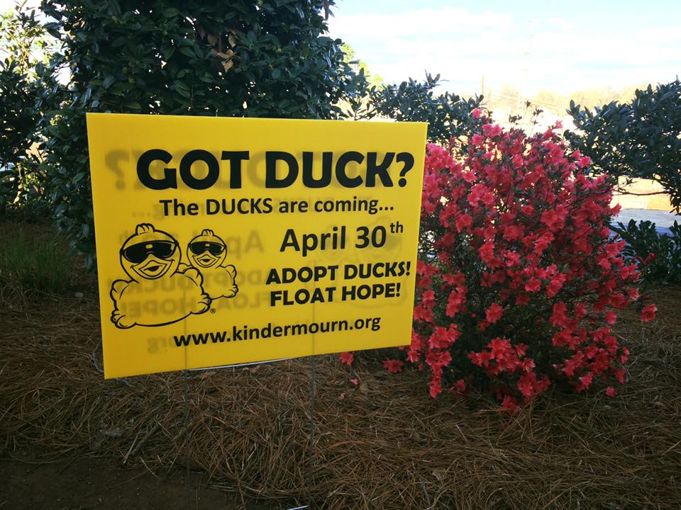 Rubber Duck Racer Spotlight on Charlotte, NC Billboard